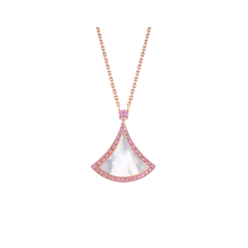 Harmony Pendant – MOP & Diamonds, 14k Gold-Plated Silver Finish