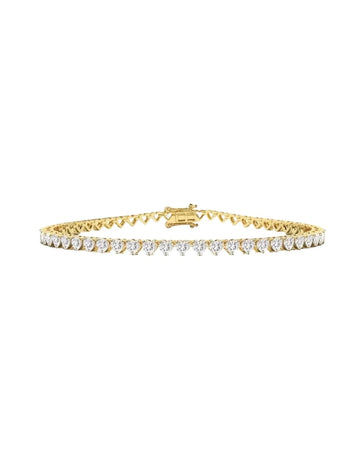 Tyla Bracelet Gold with 5A Zirconia Crystals 18cm Long