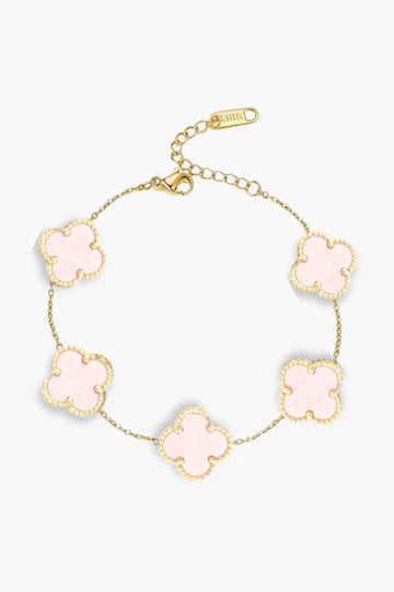 NEW - Upabov Pink Pearl Bracelet | Gold