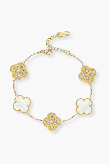 Upabov Luxe Bracelet | Gold White