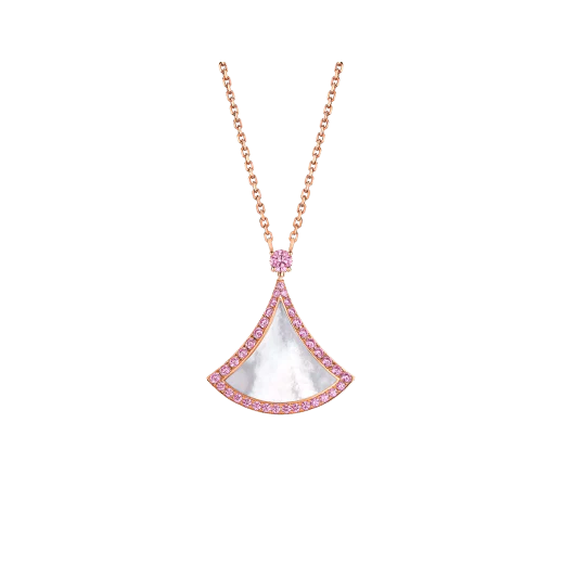 Harmony Pendant – MOP & Diamonds, 14k Gold-Plated Silver Finish