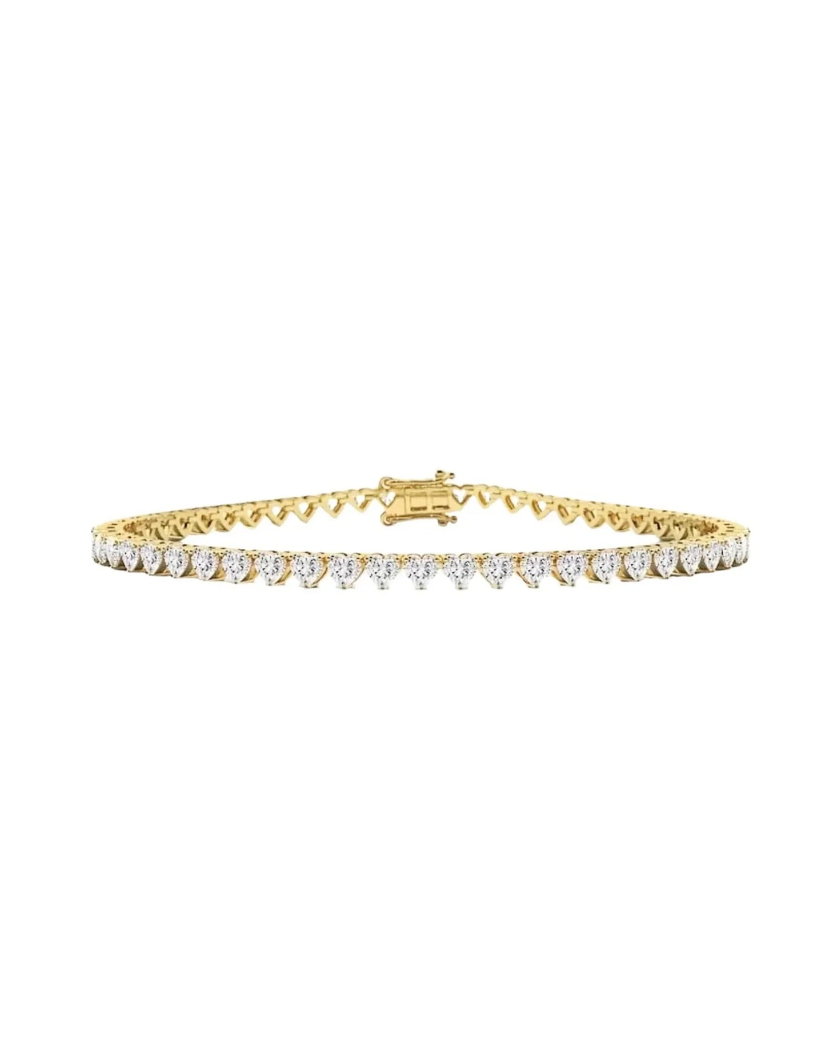 Tyla Bracelet Gold with 5A Zirconia Crystals 18cm Long