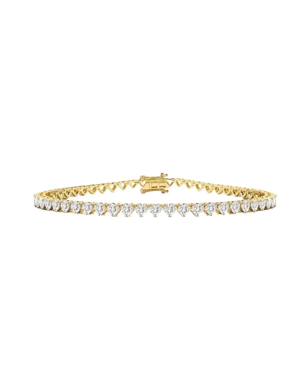 Tyla Bracelet Gold with 5A Zirconia Crystals 18cm Long
