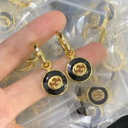 Elegant GG Letter Stud Earrings – Gold-Plated Minimal Luxe Code 1337