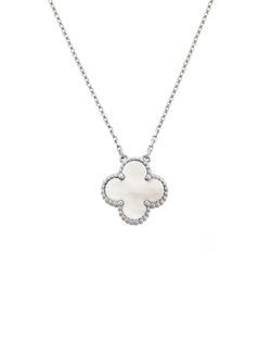 Elegant Capri Necklace in 18k Gold and Rhodium Plating