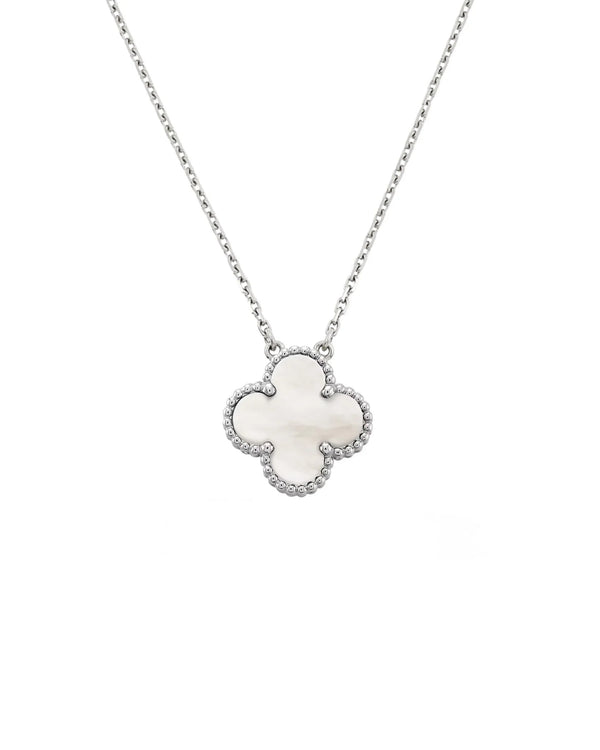 Elegant Capri Necklace in 18k Gold and Rhodium Plating