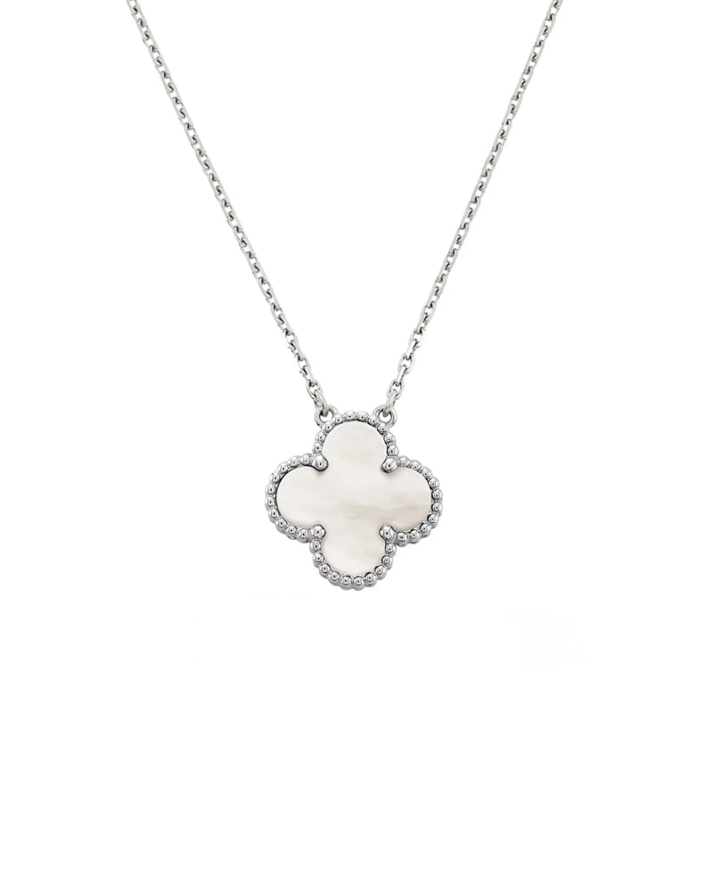 Elegant Capri Necklace in 18k Gold and Rhodium Plating