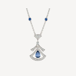 Celestia Necklace – Agate & Diamonds on Gold-Plated Silver Base