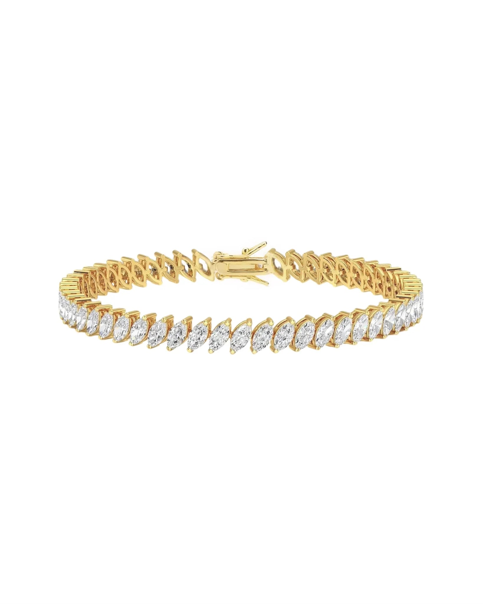 Estelle Bracelet Gold with 5A Zirconia Crystals
