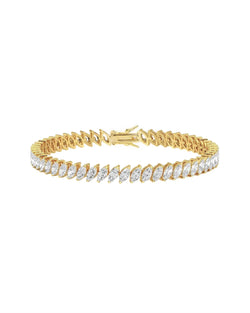 Estelle Bracelet Gold with 5A Zirconia Crystals