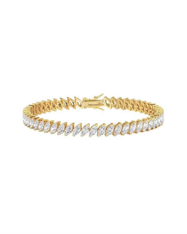 Estelle Bracelet Gold with 5A Zirconia Crystals