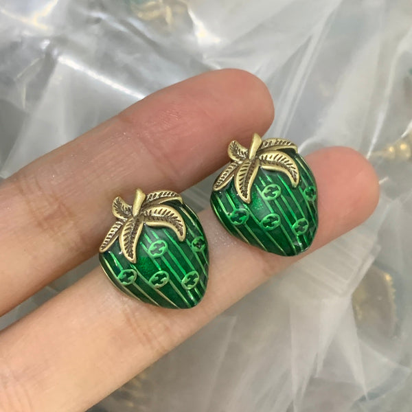 Elegant GG Letter Stud Earrings – Gold-Plated Minimal Luxe Code 1334