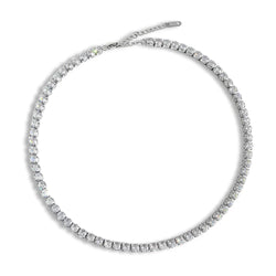 5mm Classic Tennis Necklace - Silver