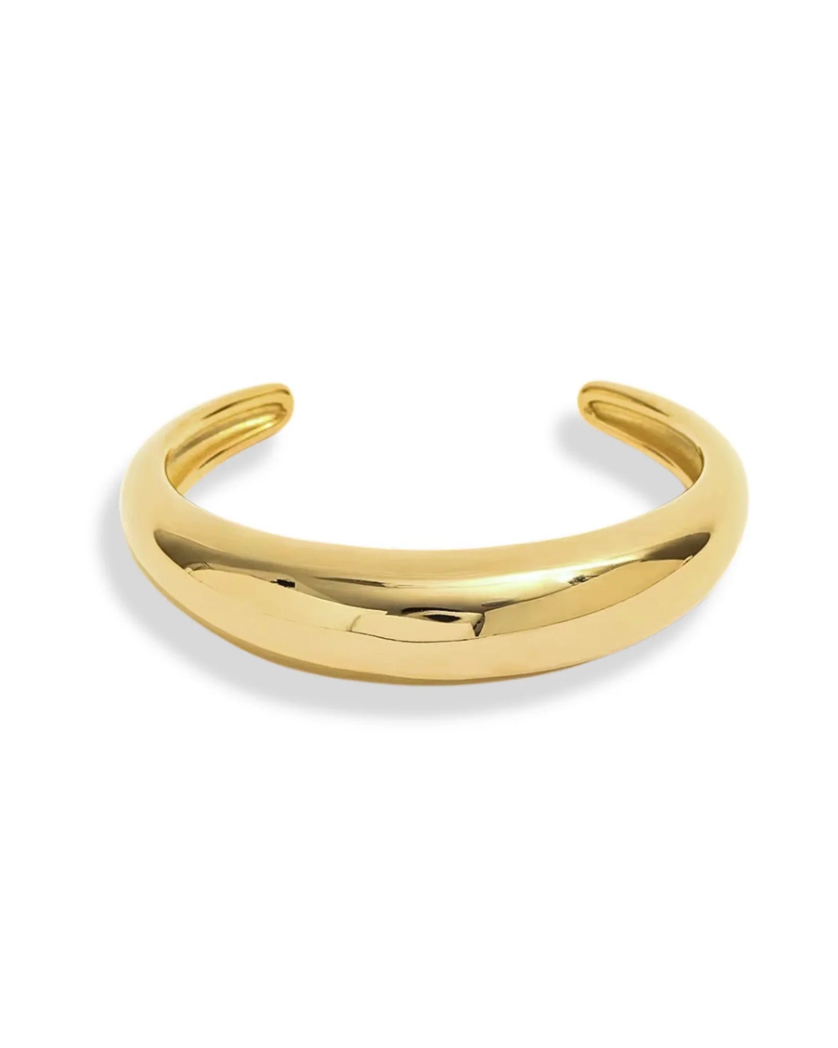 Elaya Cuff Gold Stylish 18k Plated Stainless Steel Bracelet
