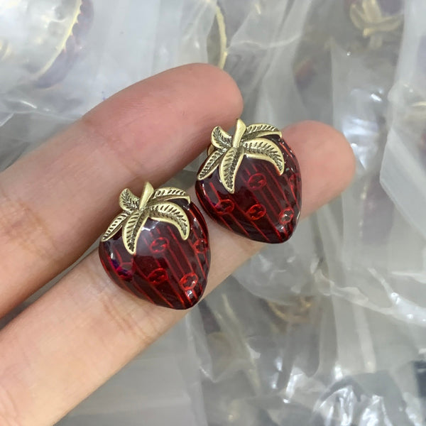 Elegant GG Letter Stud Earrings – Gold-Plated Minimal Luxe Code 1333