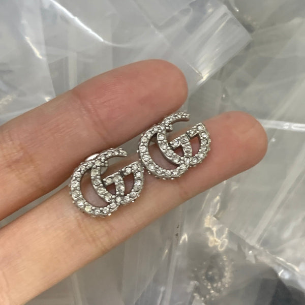 Elegant GG Letter Stud Earrings – Gold-Plated Minimal Luxe Code 1332