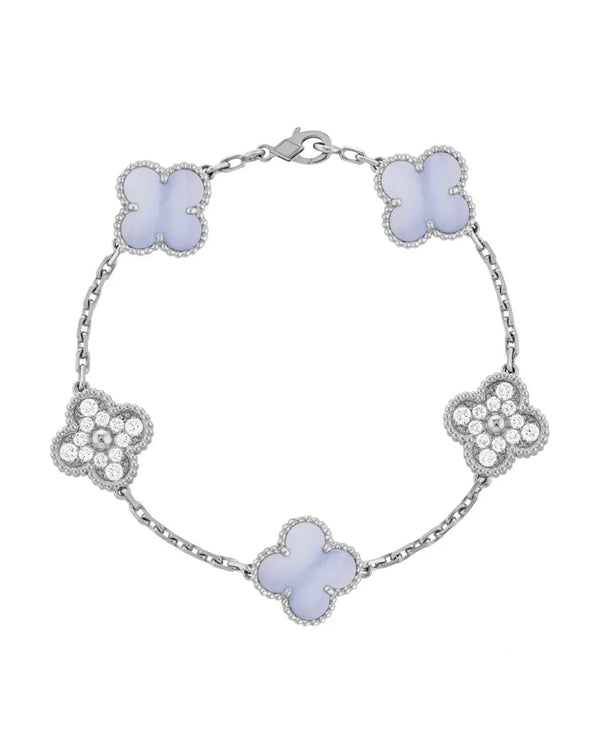 Elegant Capri Crystal Bracelet with 18k Gold Plating