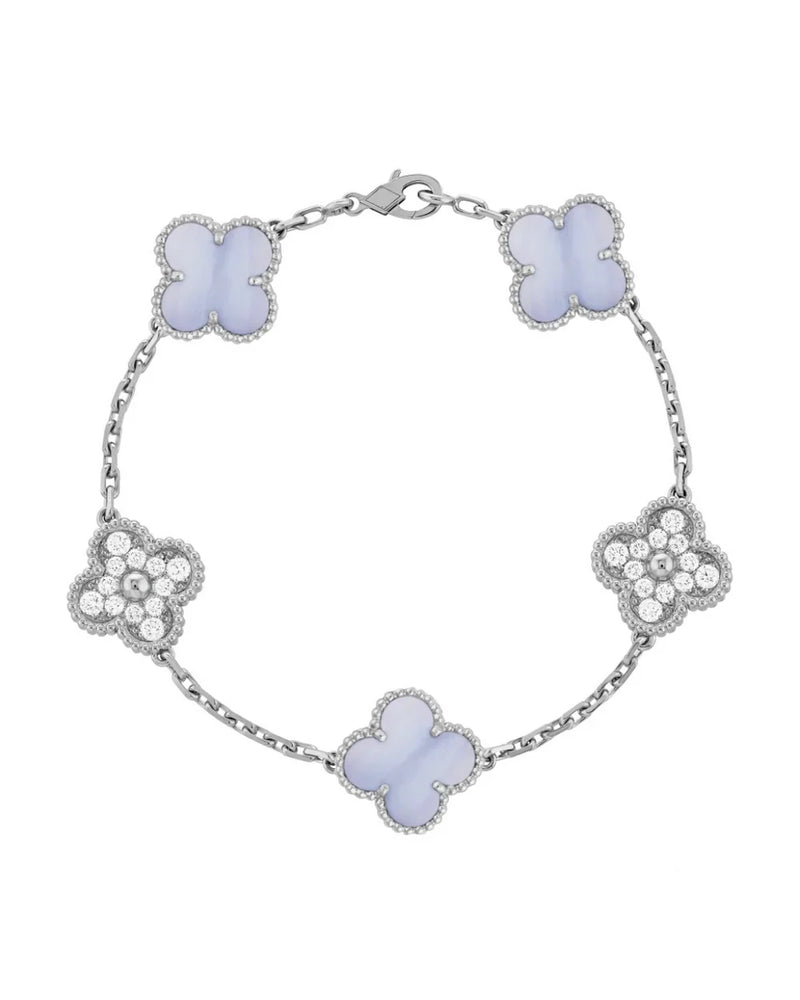 Elegant Capri Crystal Bracelet with 18k Gold Plating