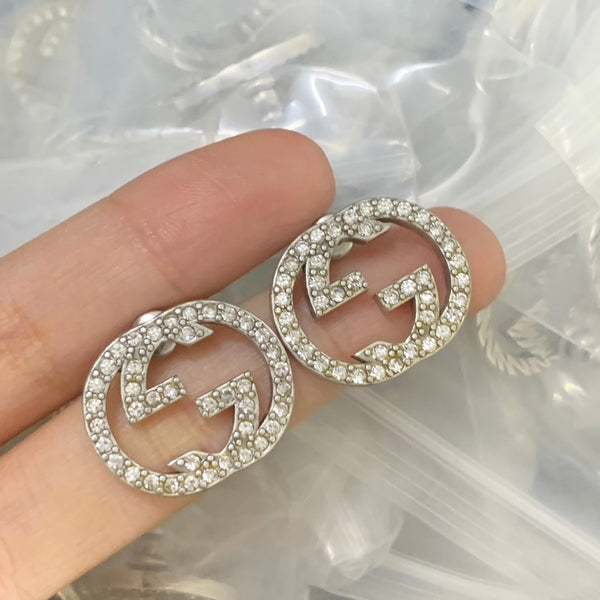 Elegant GG Letter Stud Earrings – Gold-Plated Minimal Luxe Code 1331