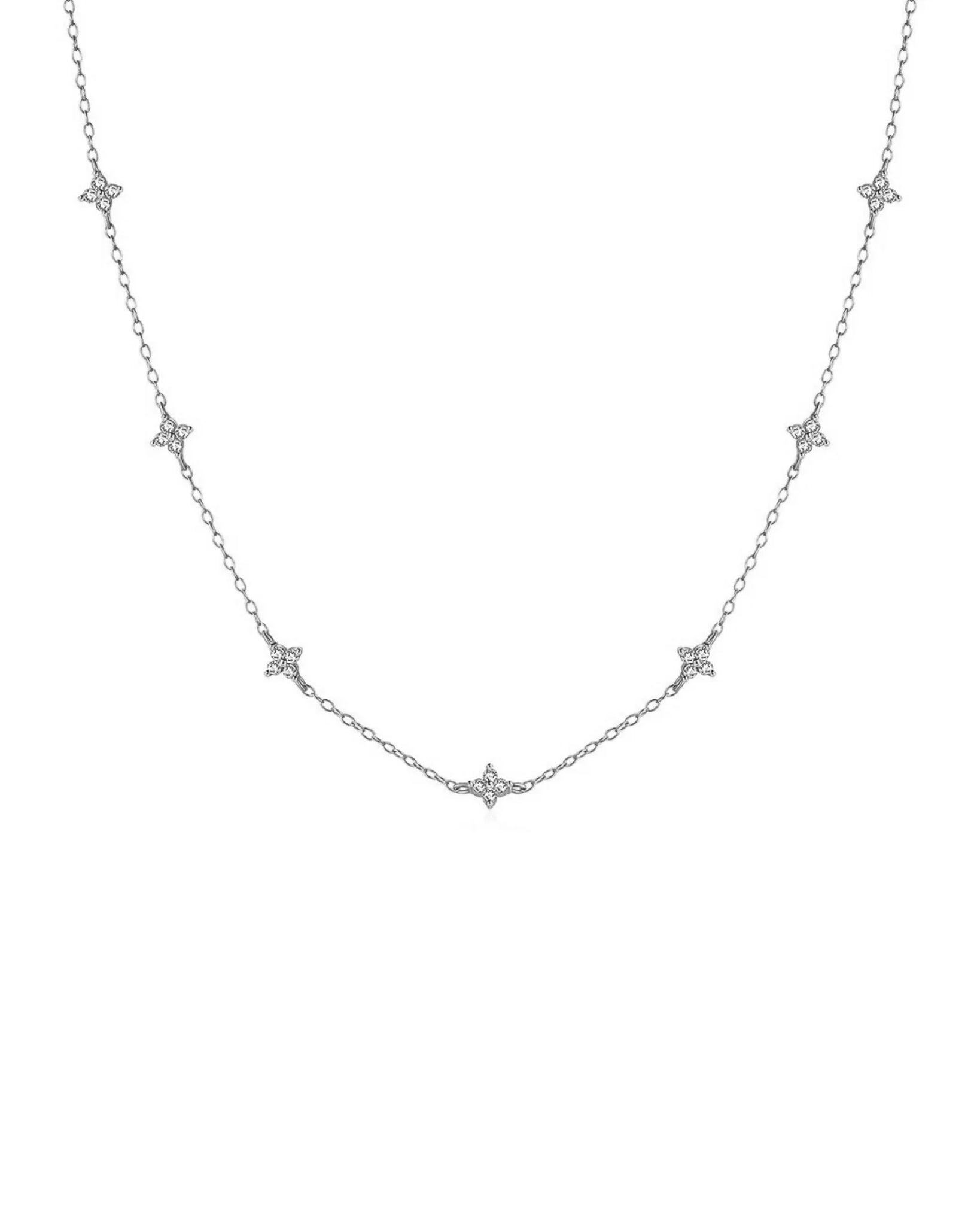 Kali Necklace Silver with Rhodium Plated 925 Sterling Silver