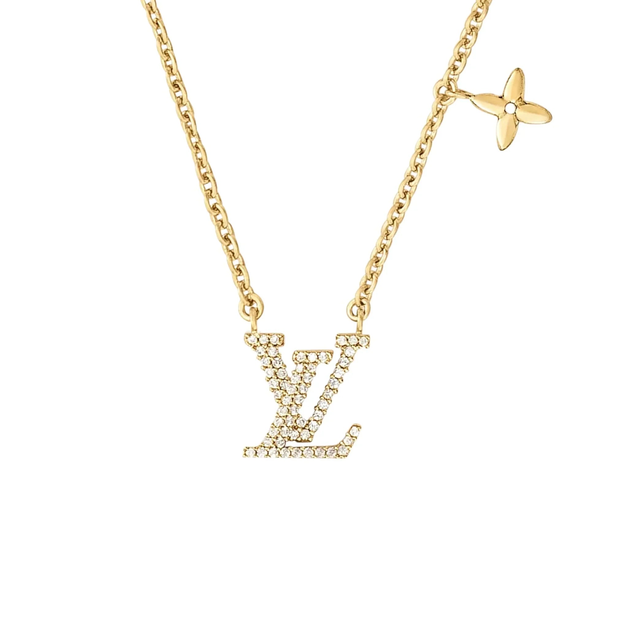 Leya Necklace Gold with Zirconia Crystals 18k Plated