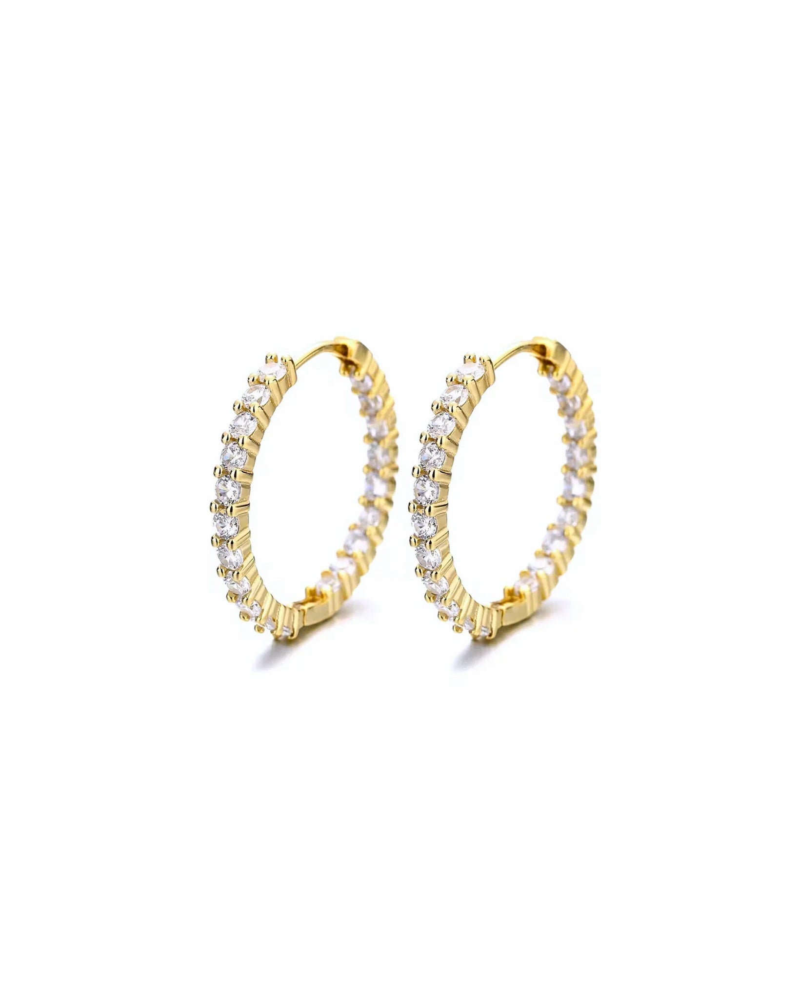 Celeste Hoops Gold