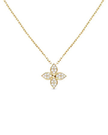 Lillie Necklace Gold with 18k Plating and Zirconia Crystals