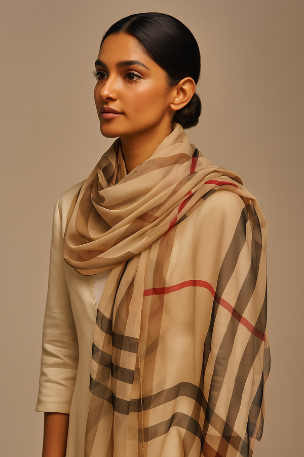 Luxury Printed Large Scarf - LUXURY SCARF 180 * 140 CMS