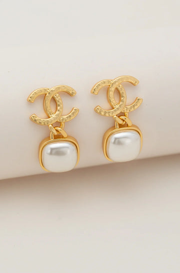 Haloed Pearl Earrings