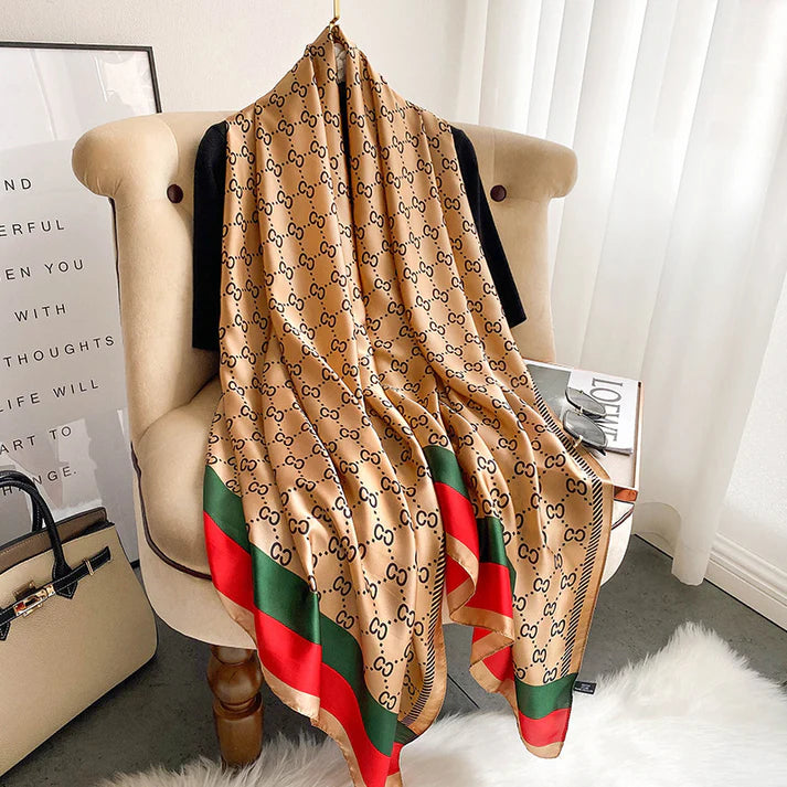 Luxury Printed Large Silk Scarf - LUXURY SCARF 90 * 180 CMS_A