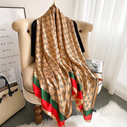 Luxury Printed Large Silk Scarf - LUXURY SCARF 90 * 180 CMS_A
