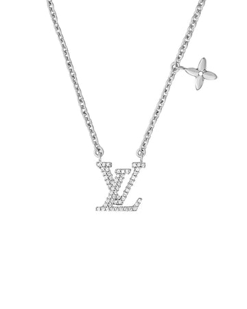 Leya Necklace Silver with Rhodium Plating and Zirconia