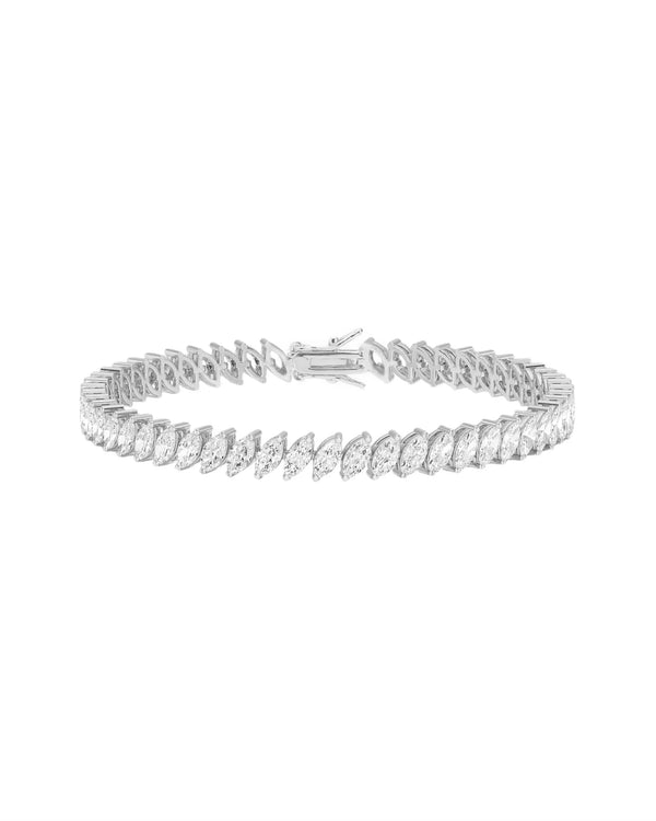 Estelle Bracelet Silver with Zirconia Crystals for Elegance