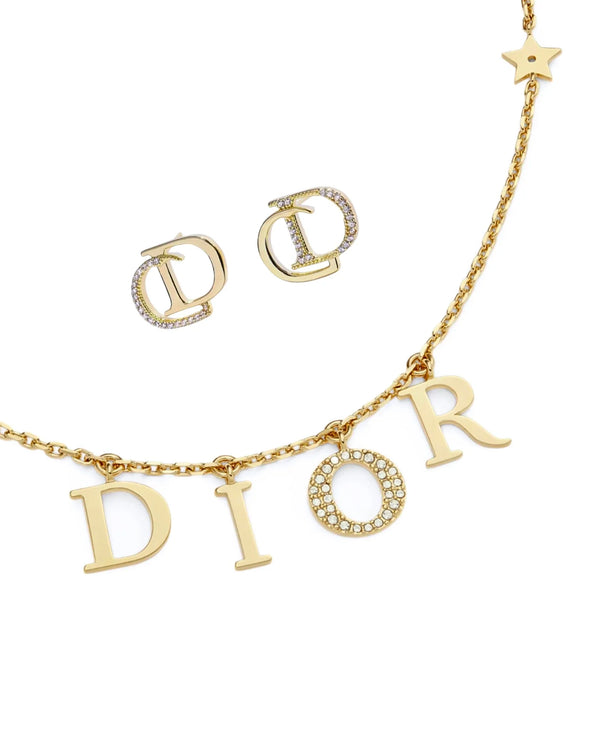 Elegant CD Set Gold with 18k Plating and Zirconia Crystals