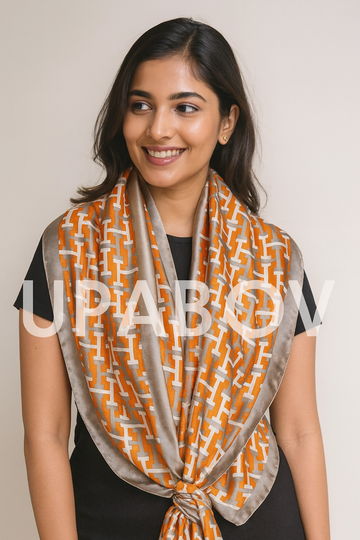 Luxury Printed Large Silk Scarf - LUXURY SCARF 80 * 180 CMS