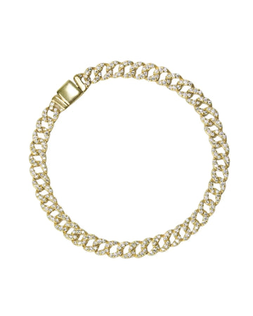 Paris Link Bracelet Gold in 18k Gold Plated Silver