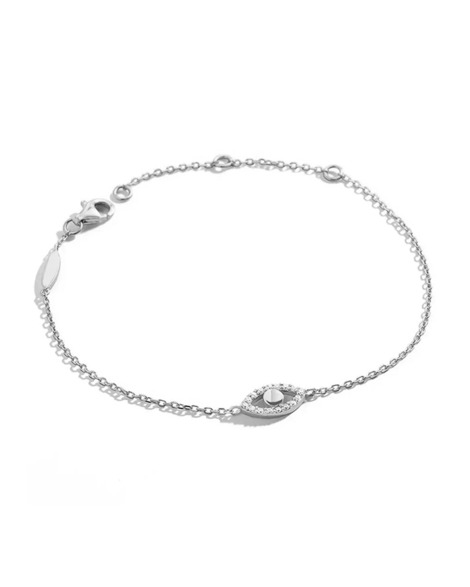 Esmé Bracelet Silver With Zirconia Crystals 16cm Length