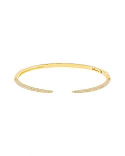 Adjustable Pixie Cuff Gold with Zirconia Crystals