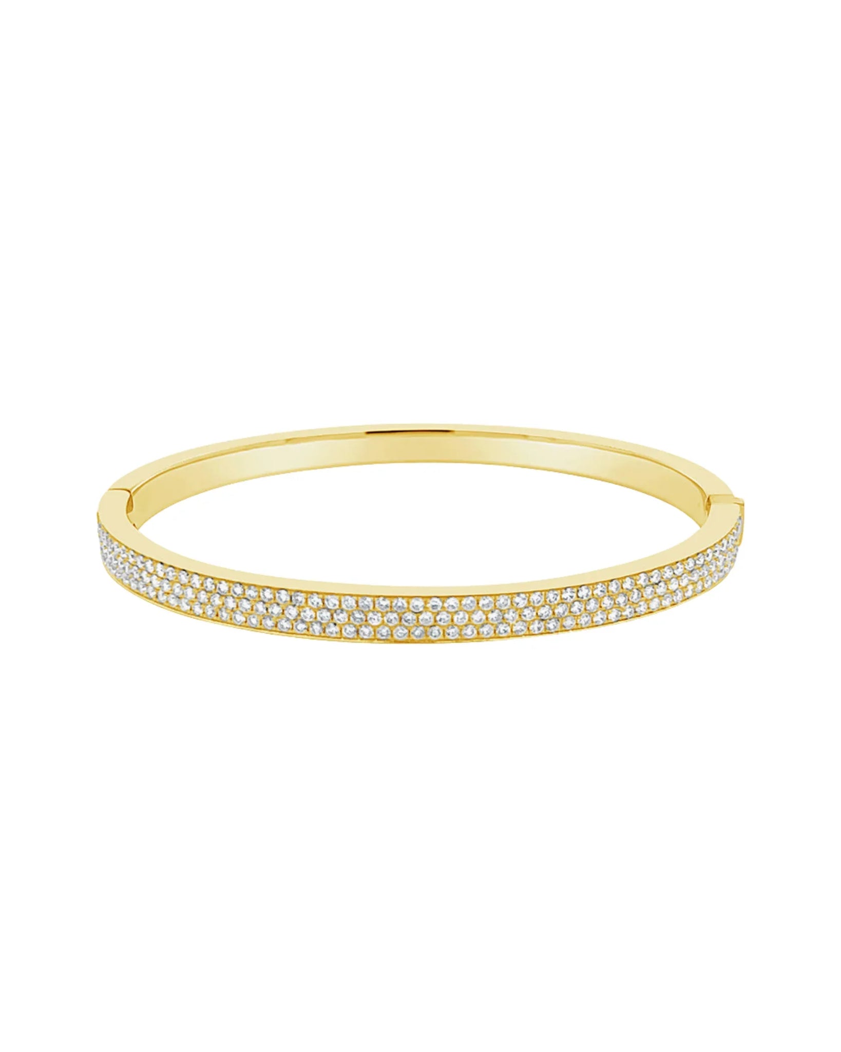Lolita Bangle Gold with 18k Plating and Zirconia Crystals