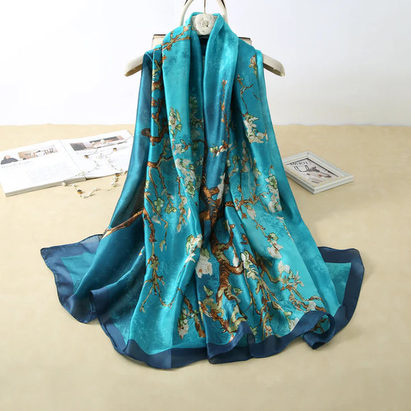 Luxury Printed Large Silk Scarf - LUXURY SCARF 90 * 180 CMS_A