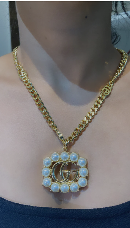 GG PEARL PENDANT CHAIN