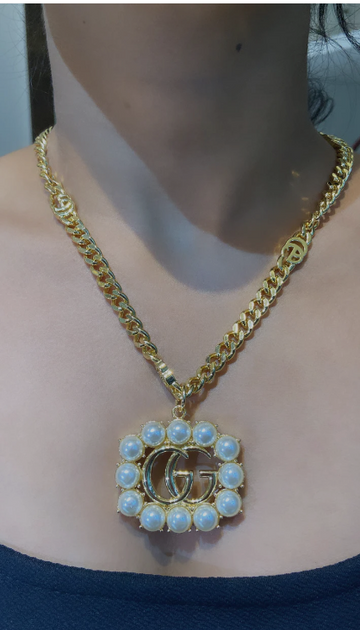 GG PEARL PENDANT CHAIN