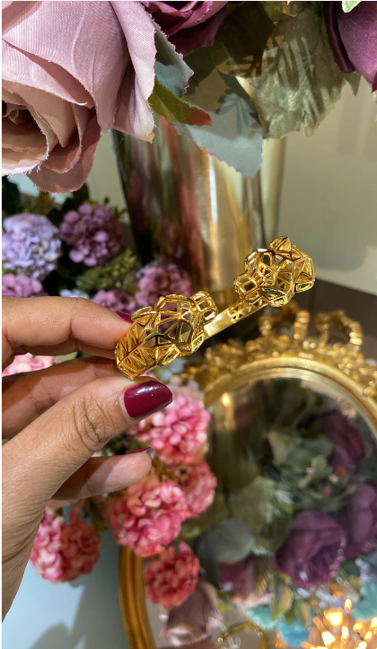 Gold Panther Bracelet