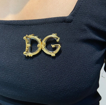 DG Gold Brooch