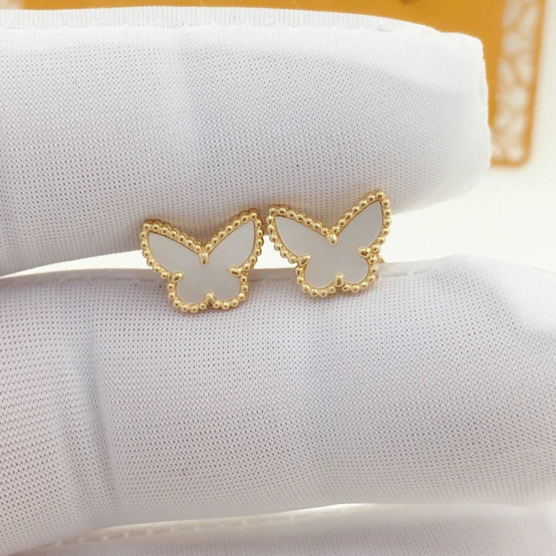 Butterfly Earrings, Sweet Alhambra butterfly earstuds