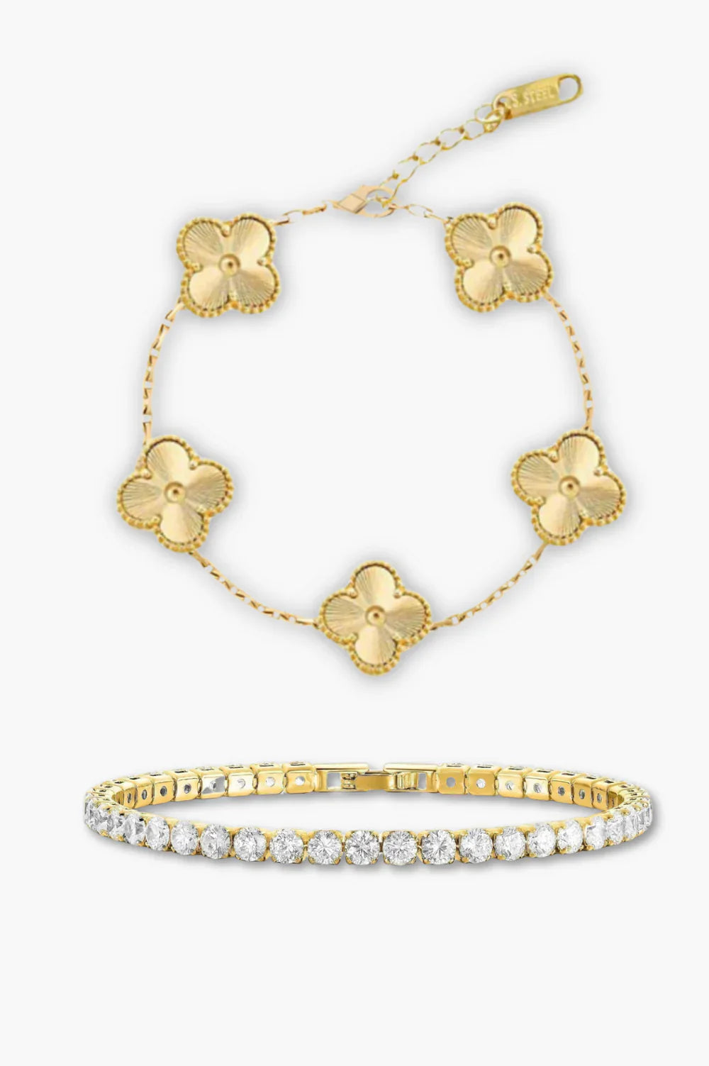 New - Upabov Violetta Bracelet Stack | Gold Combo