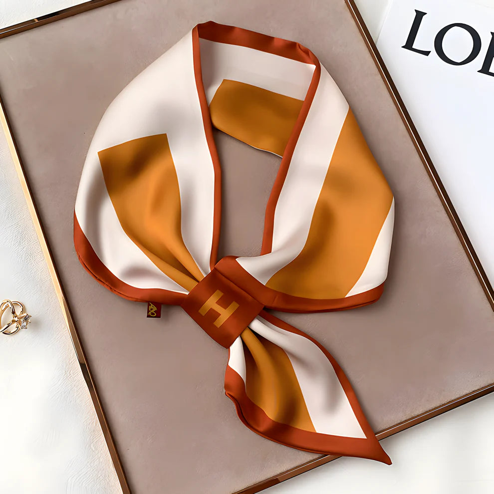 Luxury Printed Loop Scarf - LOOP SCARF 15 * 70 CMS - XED_26_ORA