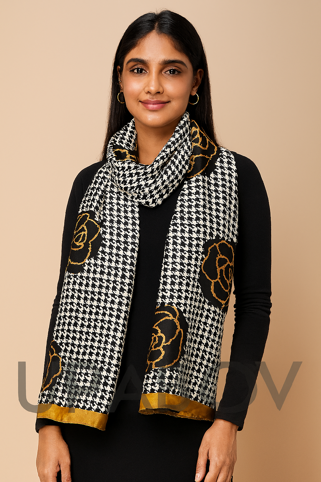 Luxury Printed Large Silk Scarf - LUXURY SCARF 90 * 180 CMS