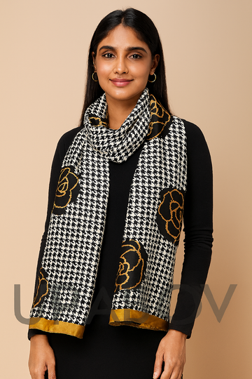 Luxury Printed Large Silk Scarf - LUXURY SCARF 90 * 180 CMS
