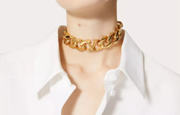 V Gold Chocker
